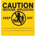 Gemplers GEMPLER'S Massachusetts Lawn Pesticide Application Signs P55RU25 Y/B 5V-307